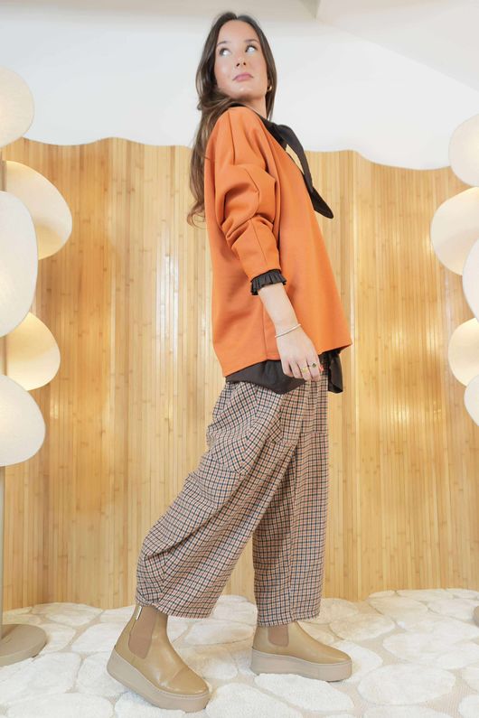 Soft Tech Batwing Top Saffron /3=